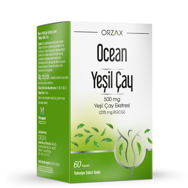 Green Tea 500mg Yeşil Çay Ekstresi 60 Kapsül