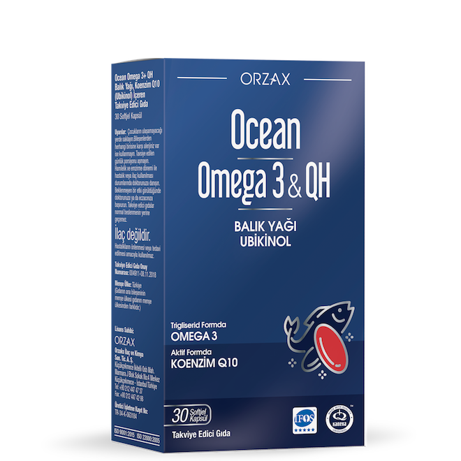 Omega 3 & QH Balık Yağı 30 Soft Kapsül