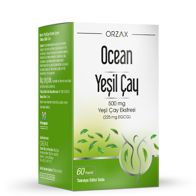 Green Tea 500mg Yeşil Çay Ekstresi 60 Kapsül