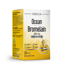 Orzax Bromelain 500 Mg Takviye Edici Gıda 30 Kapsül