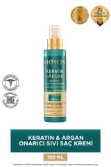 Keratin Argan Onarıcı Sıvı Saç Bakım Kremi 150 ml - Yıpranmış Ve Hassas Saçlar