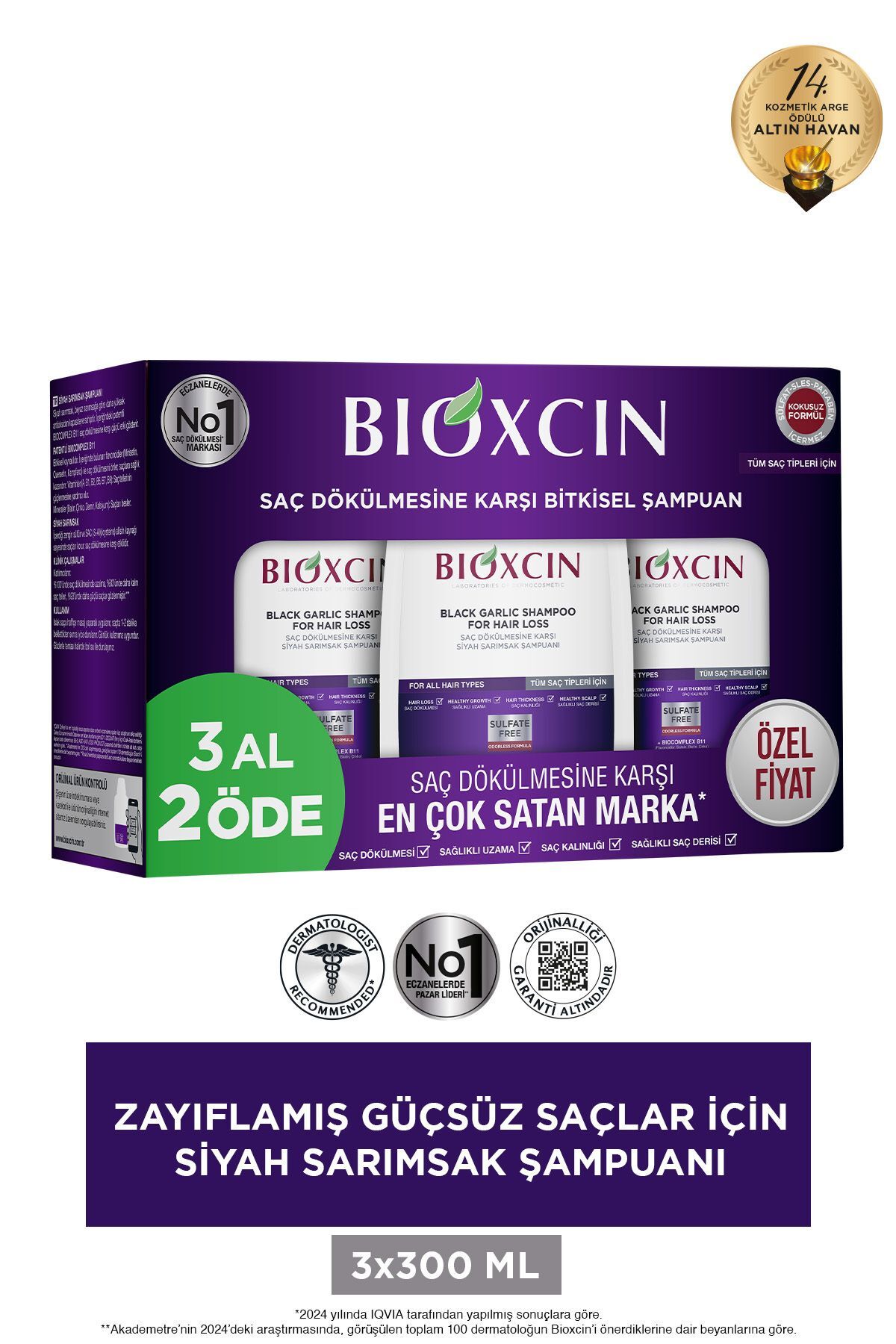 Siyah Sarımsak Şampuanı 300 Ml | 3 Al 2 Öde