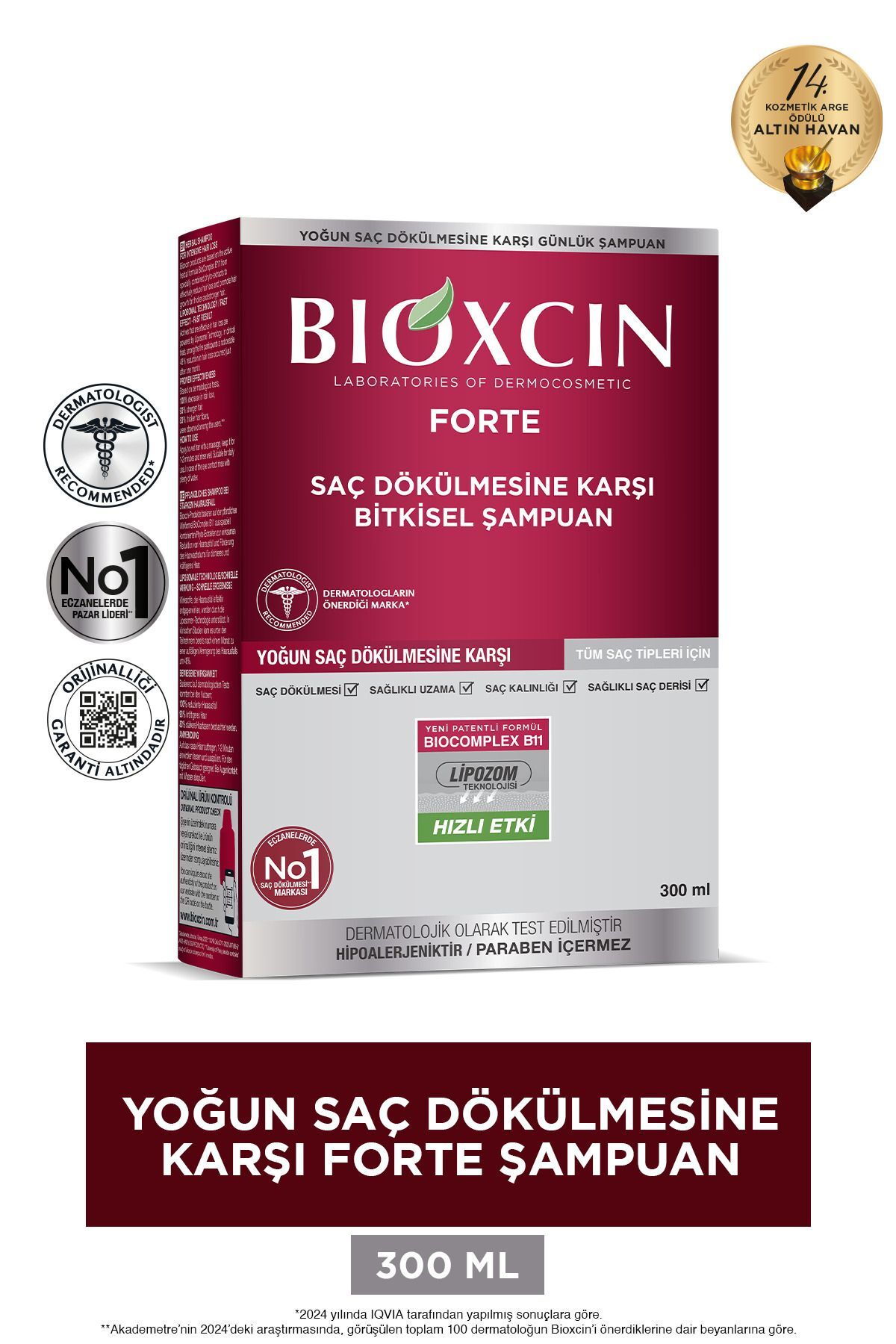 Forte Şampuan 300 ml | Yoğun Saç Dökülmesi Karşıtı