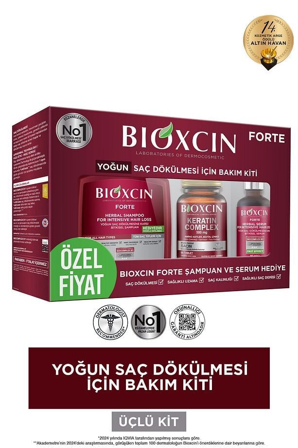 TABLET-ŞAMPUAN-SERUM Yoğun Saç Dökülmesi Seti
